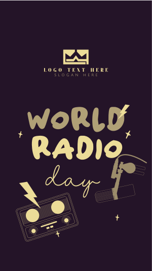 World Radio Day Facebook story Image Preview