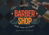 Barber Service Postcard Preview