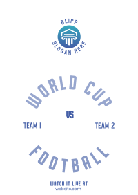 Football World Cup Tournament Poster Image Preview