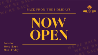 We're Open Elegant Animation Preview