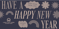 Quirky New Year Greeting Twitter post Image Preview