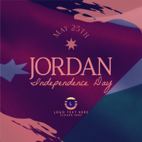 Jordan Independence Flag  Instagram post Image Preview