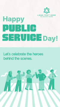 Playful Public Service Day Instagram Reel Design