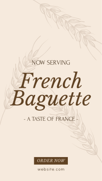 Classic French Baguette Facebook story Image Preview