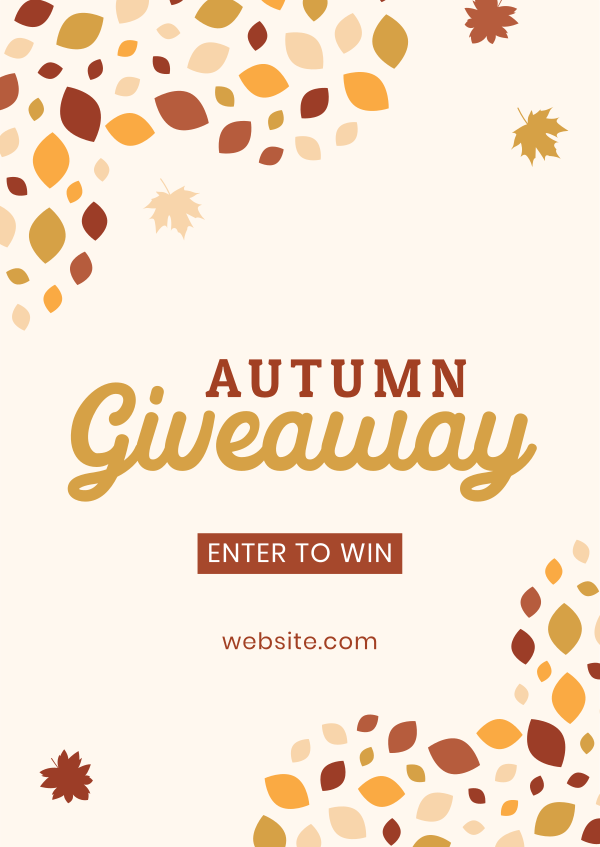Autumn Mosaic Giveaway Poster Design Image Preview