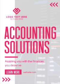 Accounting Solutions Poster Design