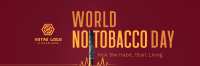 No Tobacco Day Twitter header (cover) Image Preview