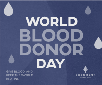 Minimalist Blood Donor Day Facebook post Image Preview