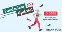 Marathon Fundraiser Update Facebook Ad Design