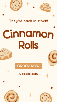 Quirky Cinnamon Rolls TikTok video Image Preview