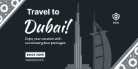 Dubai Travel Booking Twitter post Image Preview