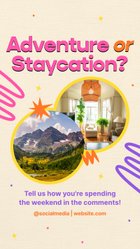 Staycation Weekend Instagram Reel Image Preview