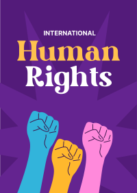 International Human Rights Flyer Design