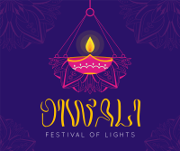 Diwali Celebration Facebook Post Design