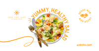 Clean Healthy Salad Facebook Ad Design