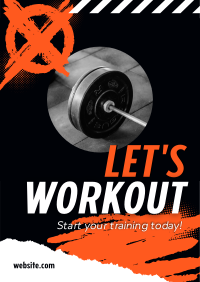 Start Gym Training Poster Design