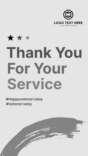 Thank You Veterans Facebook story Image Preview