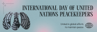 Minimalist Day of United Nations Peacekeepers Twitter Header Preview