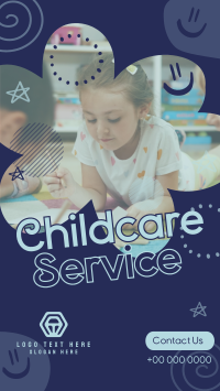 Doodle Childcare Service YouTube Short Design