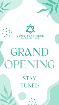 Elegant Leaves Grand Opening TikTok video Image Preview