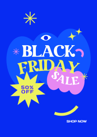 Abstract Black Friday Poster Image Preview