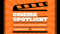 Cinema Review Strips YouTube Banner Design