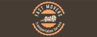Movers Truck Badge Facebook Cover Design