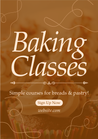Baking Classes Poster Design