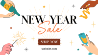 New Year Sale Facebook event cover Image Preview