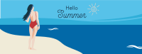 Hello Summer Scenery Facebook cover Image Preview