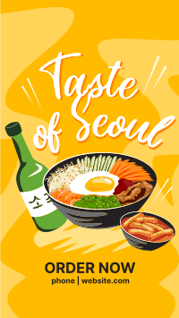 Taste of Seoul Food YouTube Short Design