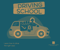 Best Driving School Facebook Post Design