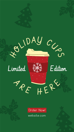 Christmas Cups Facebook story Image Preview