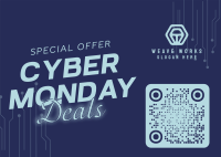 Cyber Monday Deals Postcard Image Preview