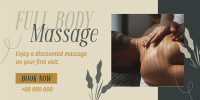 Relaxing Massage Therapy Twitter post Image Preview