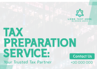 Your Trusted Tax Partner Postcard Design