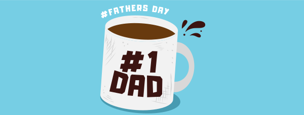 Father's Day Coffee Facebook Cover Design