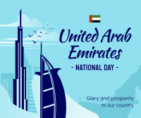 UAE National Day Facebook Post Design