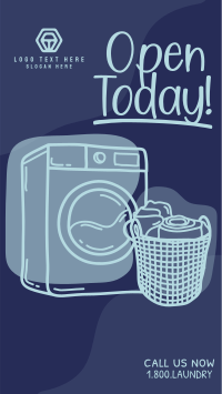 Laundry Scribble Instagram Story Design