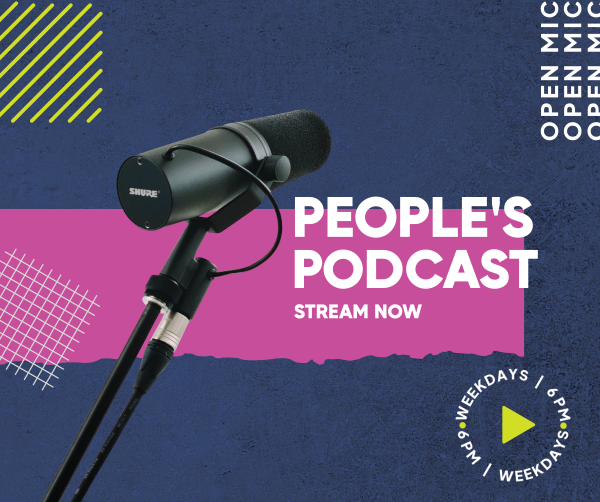 People's Podcast Facebook Post Design Image Preview