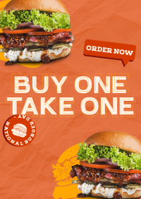 Double Special Burger Flyer Design
