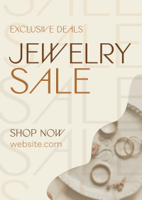 Organic Minimalist Jewelry Sale Poster Image Preview