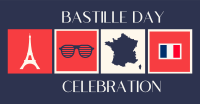 Tiled Bastille Day Facebook ad Image Preview