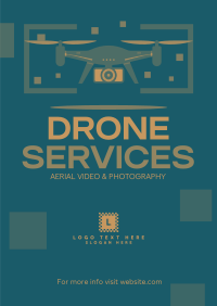 Drone Service Solutions Poster Design