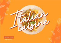 Taste Of Italy Postcard Design