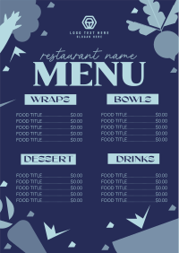 Fun Trendy Salad Bar Menu Design