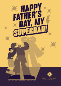 Superhero Father's Day Flyer Image Preview