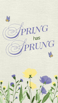 Spring Has Sprung Facebook Story Design