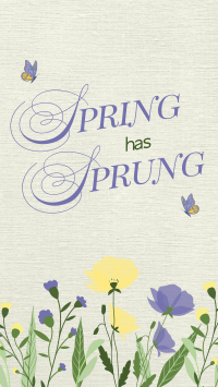 Spring Has Sprung Facebook Story Image Preview