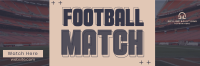 Minimalist Football Match Twitter Header Image Preview